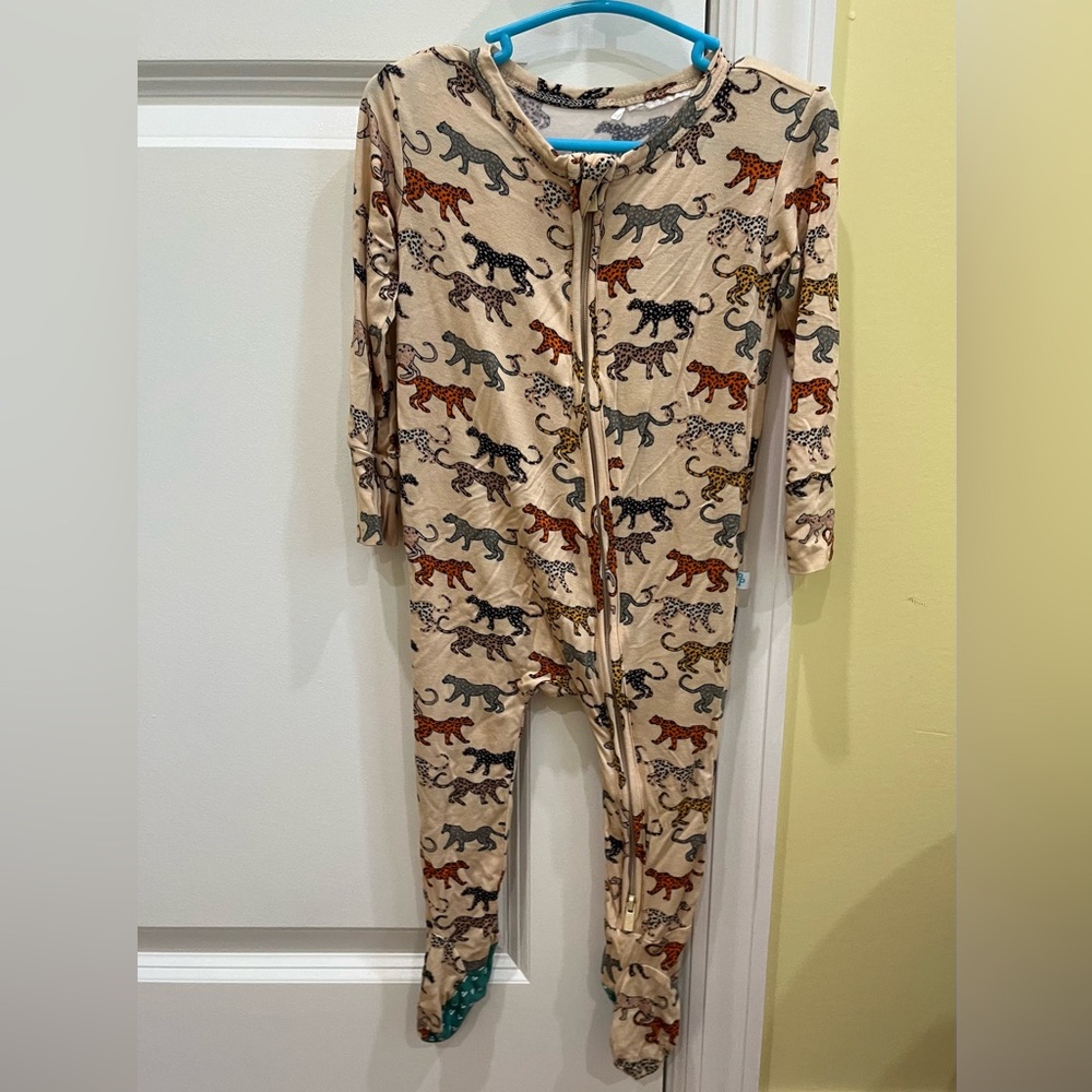 Posh Peanut 9-12M zip up footed onesie!